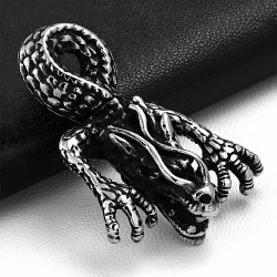 Pendentif homme biker dragon chinois zodiaque