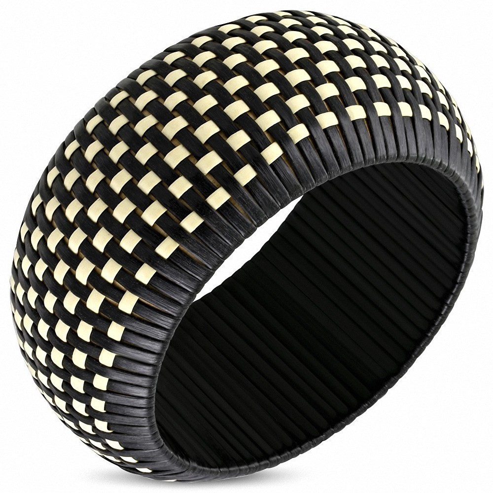 DIA-65mm | Bracelet large en vêtement tressé - FBZ101