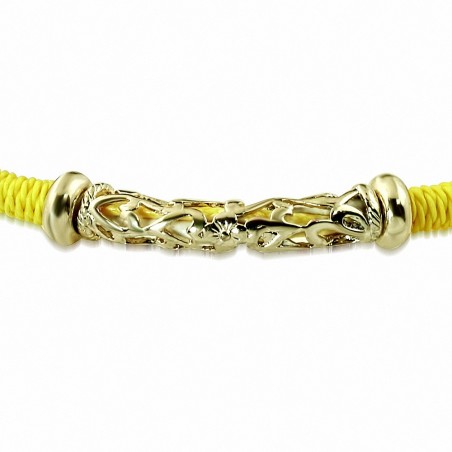 Bracelet chaîne en alliage crochetée à la mode en alliage de mode doré à l'inspiration balinaise