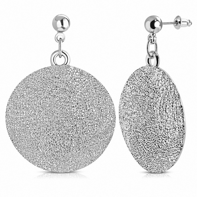 Fashion Alloy étoiledust Disc Long Drop boucles d'oreilles (paire)