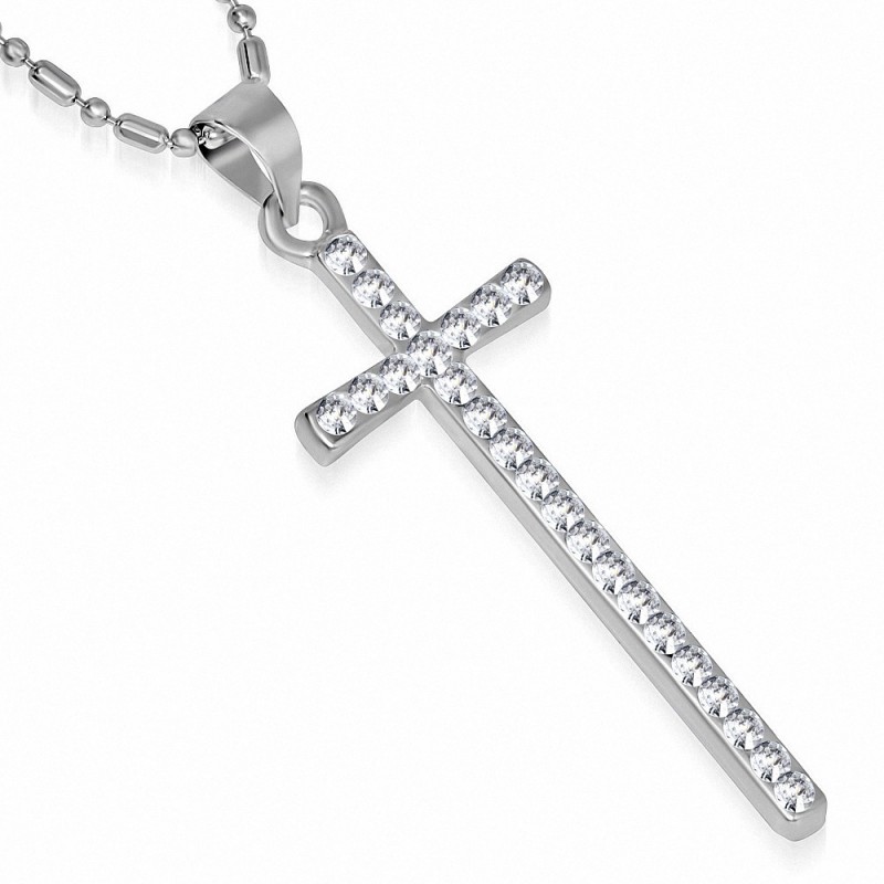 Alliage de cristal fantaisie collier en chaîne avec chaîne en alliage de cristal cz clair