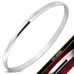 DIA-60mm x 4mm | Bracelet rond gravé en acier inoxydable