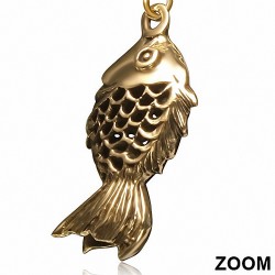 Boucles d'oreilles crochet de poisson en bronze à la mode (paire)