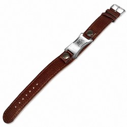 Bracelet en cuir avec boucle de ceinture en cuir PVC avec design en acier zodiacal chinois avec dragon en acier inoxydable
