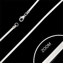 L-50cm | W-2mm  Alliage Blanc Simple Cordon En Nylon Corde Chaîne