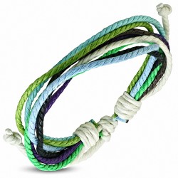 Bracelet de corde  réglable multicolore