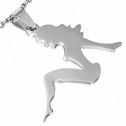 Pendentif Sexy Lady en acier inoxydable