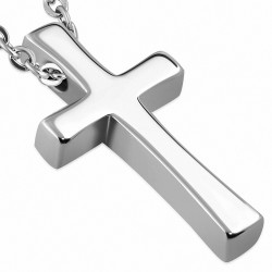 Pendentif croix latine à graver au carbure de tungstène