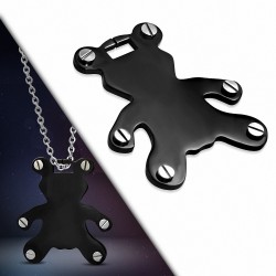 Pendentif homme ours noir