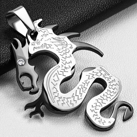 Pendentif homme dragon chinois