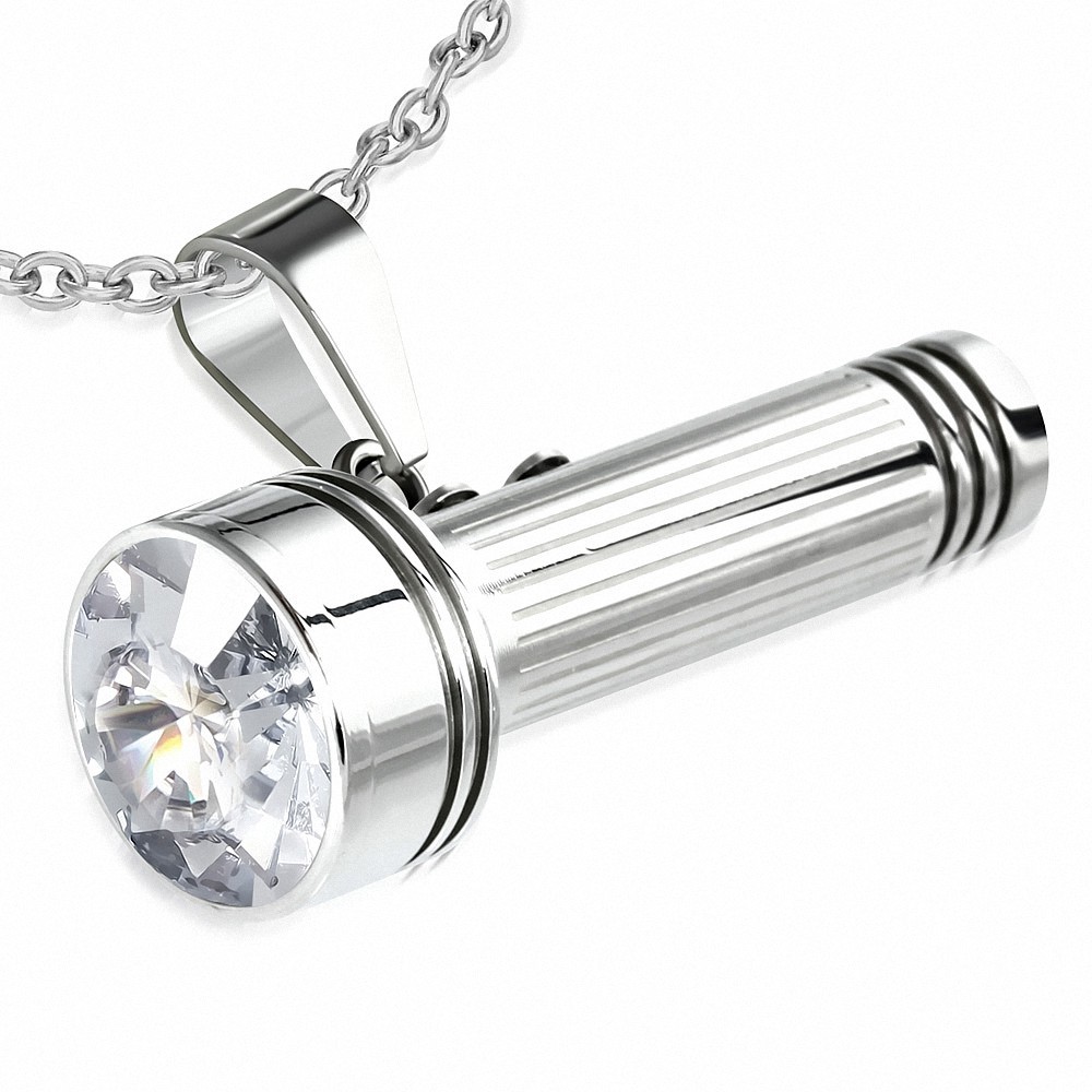 Pendentif homme lampe torche