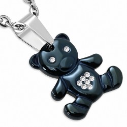 Pendentif homme teddy bear noir