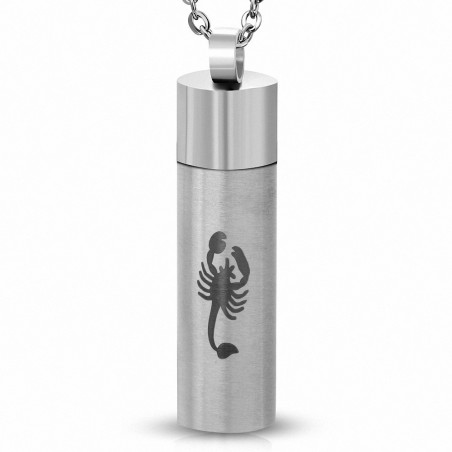 Pendentif homme cylindre signe chinois scorpion