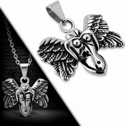 Pendentif homme biker diable avec ailes